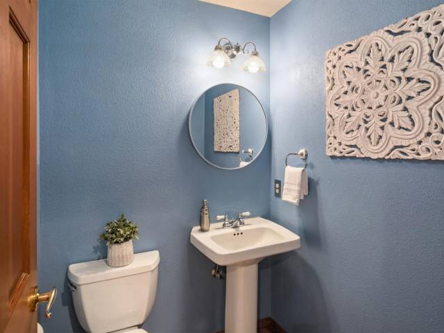 It wouldn't be complete without a powder room on the main floor.