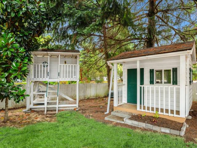 Who doesn't love a backyard play cabin? Well, we have two for you!
