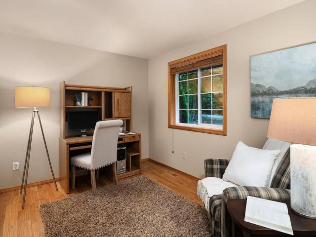 A main floor home office is great for those that don't care to commute to work.