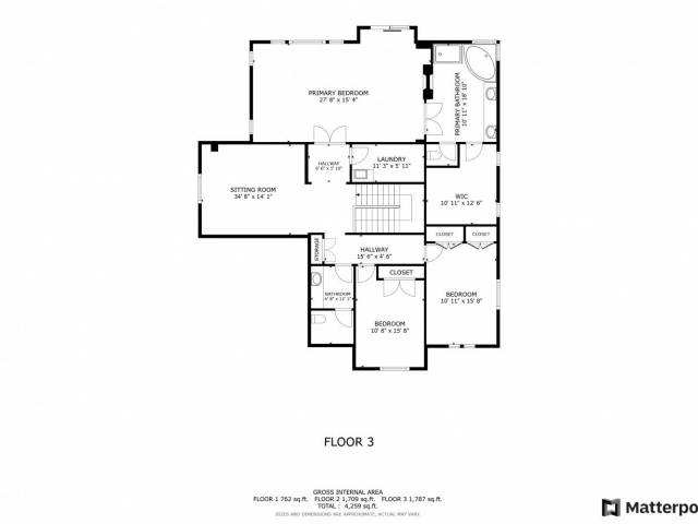 Upper Level Floor Plan